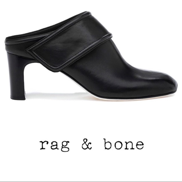 Rag & Bone Elliot Mule in Black Size 37 New! - Picture 3 of 7